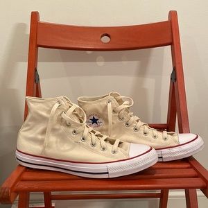 Barely used Chuck Taylors (M 9.5, off white)